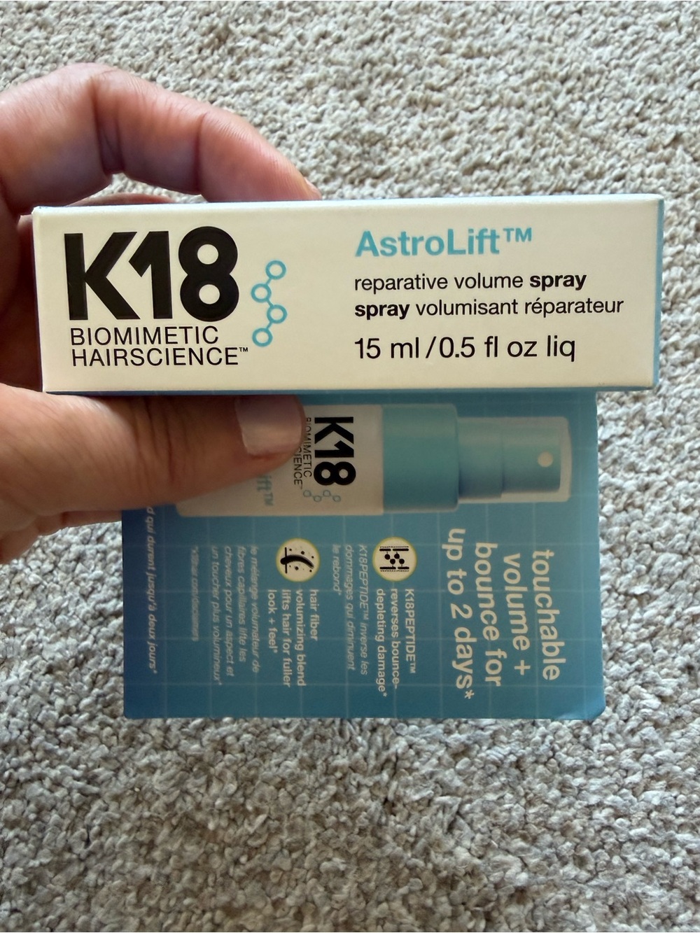 NWT K18 AstroLift and repair hair oil and heat protection samples - Picture 5 of 8